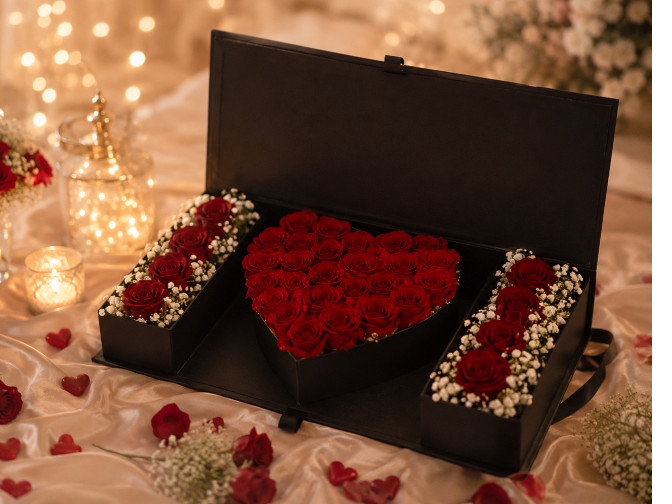 Romantic love roses bouquet